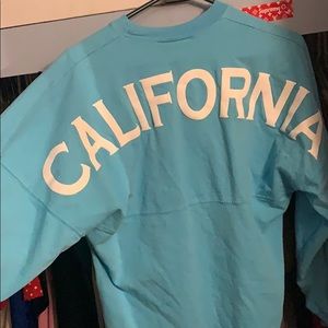 Spirit active wear California spellout on back